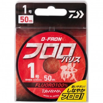 Леска DAIWA D-FRON fluoro harisu 1,0 50м Леска DAIWA D-FRON fluoro harisu 1,0 50м